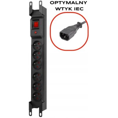 Armac Listwa Zasilająca Przeciwprzepięciowa Arcon M6+rack Wtyk Iec 3m -6 Gniazd Armac Listwa Zasilająca Przeciwprzepięciowa Arcon M6+rack Wtyk Iec 3m -6 Gniazd