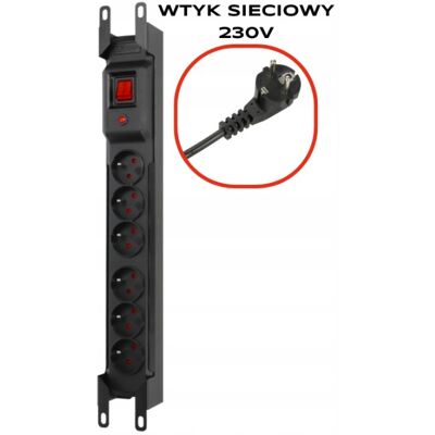 Armac Listwa Zasilająca Przeciwprzepięciowa Przedłużacz Arcon M6 Rack 1,5m - 6 G Armac Listwa Zasilająca Przeciwprzepięciowa Przedłużacz Arcon M6 Rack 1,5m - 6 G