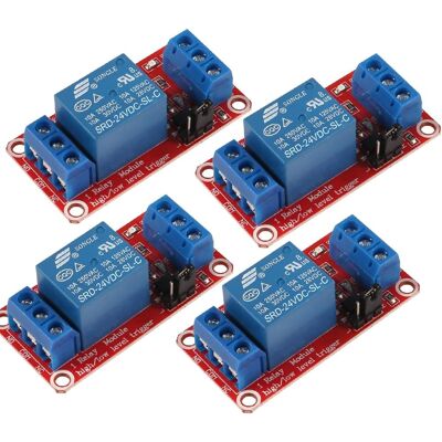 Inny producent Moduł Przekaźnika 24v 1 Kanał Izolacja Optoizolator 4 Sztuki Zasilanie Inny producent Moduł Przekaźnika 24v 1 Kanał Izolacja Optoizolator 4 Sztuki Zasilanie