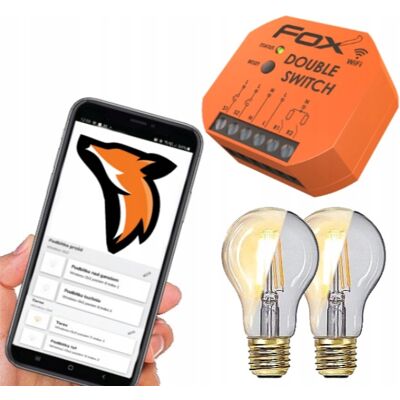 Przekaźnik Wi-Fi Fox Double Switch 2x5a 230v 2-Kanałowy F&f; Wi-R2s2-P Przekaźnik Wi-Fi Fox Double Switch 2x5a 230v 2-Kanałowy F&f; Wi-R2s2-P