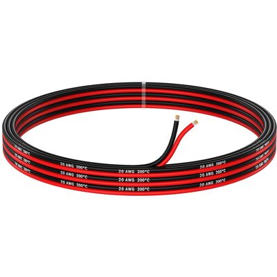 Inny producent Przewód 20 Awg 5m 2 Żyłowy Kabel Miedziany Elastyczny Silikonowy Inny producent Przewód 20 Awg 5m 2 Żyłowy Kabel Miedziany Elastyczny Silikonowy