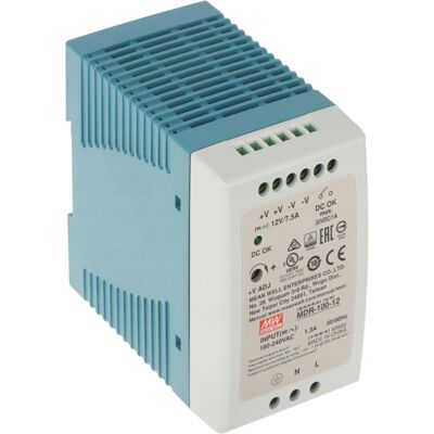 MEAN WELL Zasilacz Mdr-100-12 100w 12v 7.5a Szyna Din MEAN WELL Zasilacz Mdr-100-12 100w 12v 7.5a Szyna Din