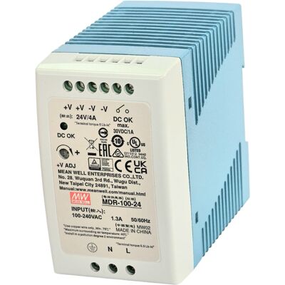 MEAN WELL Zasilacz Mdr-100-24 100w 24v 4a Szyna Din MEAN WELL Zasilacz Mdr-100-24 100w 24v 4a Szyna Din