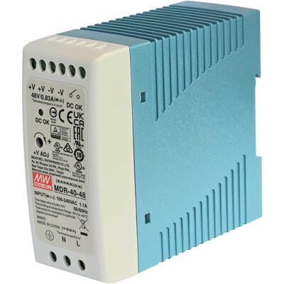 MEAN WELL Zasilacz Mdr-40-48 40w 48v 0.83a Szyna Din MEAN WELL Zasilacz Mdr-40-48 40w 48v 0.83a Szyna Din