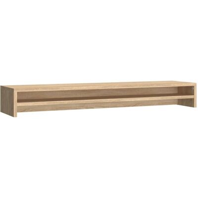 VidaXL Podstawka pod monitor, dąb sonoma, 100x24x13 cm, płyta wiórowa VidaXL Podstawka pod monitor, dąb sonoma, 100x24x13 cm, płyta wiórowa