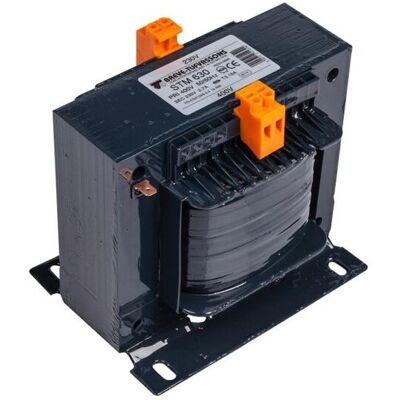 BREVE Transformator 1-fazowy separacyjny stm 630 400/230v 2,7a, ta 40, 16253-9998 BREVE Transformator 1-fazowy separacyjny stm 630 400/230v 2,7a, ta 40, 16253-9998
