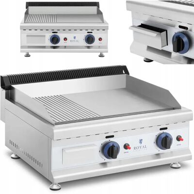 Inny producent Grill Gazowy Podwójny Gładki Ryflowany Nierdzewny Na Gaz Ziemny 2x 3.1 Kw 0 Inny producent Grill Gazowy Podwójny Gładki Ryflowany Nierdzewny Na Gaz Ziemny 2x 3.1 Kw 0