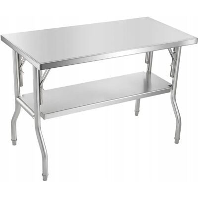 Stół Roboczy Vevor 1220x610x850 Mm Nierdzewny Składany Mocny Profesjonalny Stół Roboczy Vevor 1220x610x850 Mm Nierdzewny Składany Mocny Profesjonalny