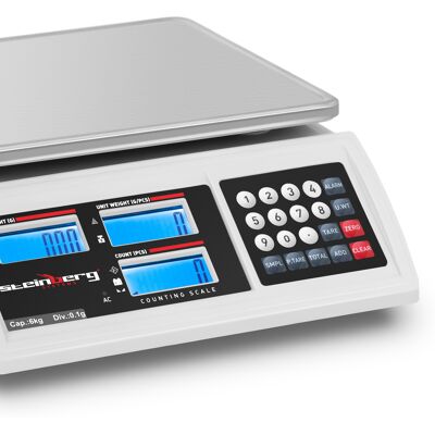 Steinberg Waga Licząca Zliczająca Sztuki 6kg/0,1g Sklepowa Steinberg Waga Licząca Zliczająca Sztuki 6kg/0,1g Sklepowa