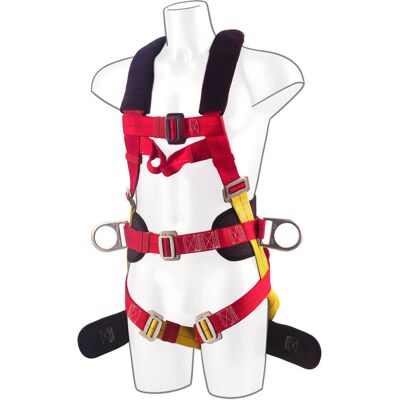Portwest 3-punktowe szelki Comfort Plus Czerwony Portwest 3-punktowe szelki Comfort Plus Czerwony