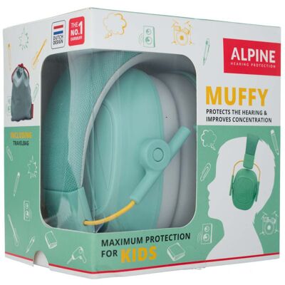 Alpine Muffy Kids nauszniki dla dzieci - miętowe Alpine Muffy Kids nauszniki dla dzieci - miętowe