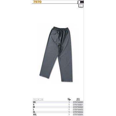 BETA SPODNIE Z MATERIAŁU PCV, WODOODPORNE NIEBIESKIE 7970 – ROZMIAR L BETA SPODNIE Z MATERIAŁU PCV, WODOODPORNE NIEBIESKIE 7970 – ROZMIAR L