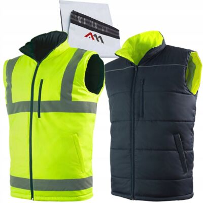 ART BEZRĘKAWNIK ROBOCZY ODBLASKOWY DWUSTRONNY! Kamizelka WZMOCNIONA 2SIDE r.S ART BEZRĘKAWNIK ROBOCZY ODBLASKOWY DWUSTRONNY! Kamizelka WZMOCNIONA 2SIDE r.S