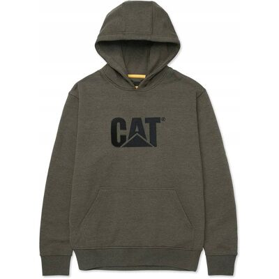 Caterpillar Bluza robocza męska z kapturem kangurka z logo CAT W10646 khaki M Caterpillar Bluza robocza męska z kapturem kangurka z logo CAT W10646 khaki M