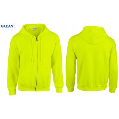 Bluza Rozpinana z Kapturem KOLORY Gildan HEAVY 18600 LEMON SAFETY GREEN M Bluza Rozpinana z Kapturem KOLORY Gildan HEAVY 18600 LEMON SAFETY GREEN M