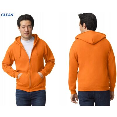 Bluza Rozpinana z Kapturem KOLORY Gildan HEAVY 18600 SAFETY ORANGE 2XL Bluza Rozpinana z Kapturem KOLORY Gildan HEAVY 18600 SAFETY ORANGE 2XL