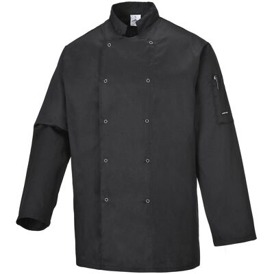 Bluza Szefa kuchni Suffolk PORTWEST Czarny S Bluza Szefa kuchni Suffolk PORTWEST Czarny S