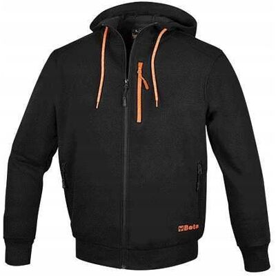 BETA Bluza z kapturem dł.zam.czarn.7665n xxl BETA Bluza z kapturem dł.zam.czarn.7665n xxl