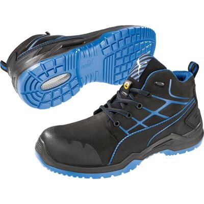 Buty 634200, ESD, S3, roz. 43, czarny/niebieski Puma Buty 634200, ESD, S3, roz. 43, czarny/niebieski Puma