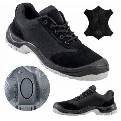 inna (Inny) Buty robocze męskie PÓŁBUTY SKÓRZANE ochronne BEZ METALOWEGO PODNOSKA r. 45 inna (Inny) Buty robocze męskie PÓŁBUTY SKÓRZANE ochronne BEZ METALOWEGO PODNOSKA r. 45