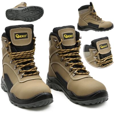 Buty Robocze Ochronne Skórzane Nubuk Geko G90542-40 Rozmiar 40 Wysokie Premium Buty Robocze Ochronne Skórzane Nubuk Geko G90542-40 Rozmiar 40 Wysokie Premium