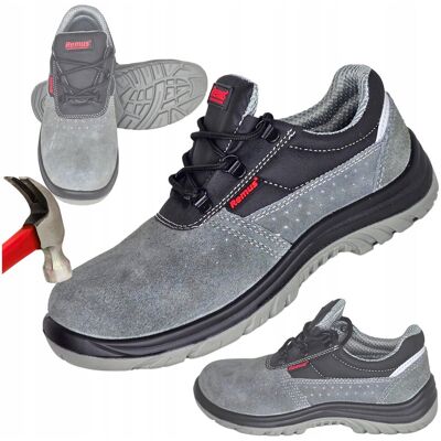 Remus Buty robocze Półbuty Robocze S1 skórzane zamszowe Oddychające z Noskiem 46 Remus Buty robocze Półbuty Robocze S1 skórzane zamszowe Oddychające z Noskiem 46