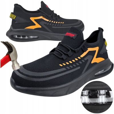 Remus Buty robocze S1 PÓŁBUTY ROBOCZE sportowe czarne z NOSKIEM BHP LEKKIE AIRBAG Remus Buty robocze S1 PÓŁBUTY ROBOCZE sportowe czarne z NOSKIEM BHP LEKKIE AIRBAG