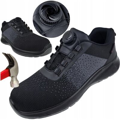Remus Buty robocze S1 Półbuty sportowe Oddychające BOA z Noskiem BHP Lekkie r. 48 Remus Buty robocze S1 Półbuty sportowe Oddychające BOA z Noskiem BHP Lekkie r. 48