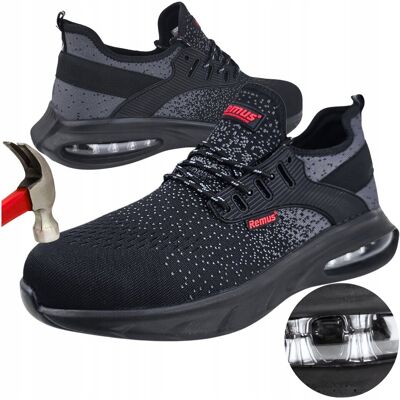 Remus Buty robocze S1 Półbuty Sportowe siatkowe Oddychające AIR z Noskiem BHP 38 Remus Buty robocze S1 Półbuty Sportowe siatkowe Oddychające AIR z Noskiem BHP 38