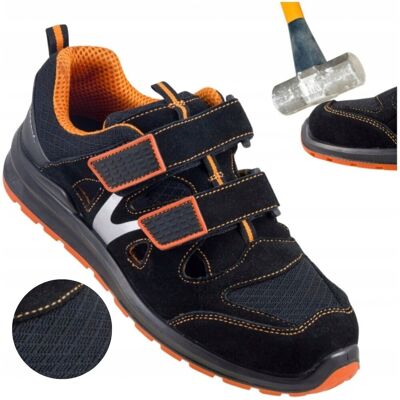Specto Buty robocze SANDAŁY MĘSKIE skórzane ochronne z PODNOSKIEM BHP Lekkie r. 44 Specto Buty robocze SANDAŁY MĘSKIE skórzane ochronne z PODNOSKIEM BHP Lekkie r. 44
