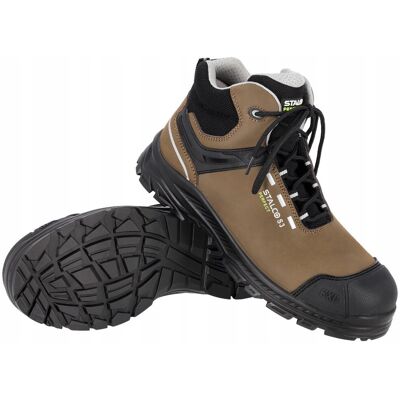 STALCO Buty robocze SKÓRZANE buty BHP MOCNE wysokie trzewiki męskie Pionier S3 46 STALCO Buty robocze SKÓRZANE buty BHP MOCNE wysokie trzewiki męskie Pionier S3 46
