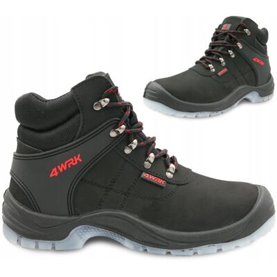 4WRK Buty Robocze Trzewiki Skórzane Męskie Antyprzebiciowe Z Noskiem S3 BHP 4WRK Buty Robocze Trzewiki Skórzane Męskie Antyprzebiciowe Z Noskiem S3 BHP