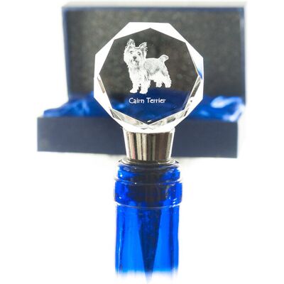 Cairn Terrier - zatyczka do butelki, kryształowy korek do wina ze zdjęciem, personalizowany prezent dla barmana marki Art-Dog Cairn Terrier - zatyczka do butelki, kryształowy korek do wina ze zdjęciem, personalizowany prezent dla barmana marki Art-Dog