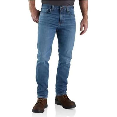 Carhartt Rugged Flex Straight Zwężane Dżinsy Robocze - Houghton Jasnoniebieski T.40 Carhartt Rugged Flex Straight Zwężane Dżinsy Robocze - Houghton Jasnoniebieski T.40