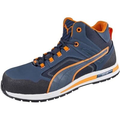 CROSSTWIST MID S3 HRO SRC niebiesko/pomarańczowe tenisówki wysokiego bezpieczeństwa P39 - PUMA - 633140-T.39 CROSSTWIST MID S3 HRO SRC niebiesko/pomarańczowe tenisówki wysokiego bezpieczeństwa P39 - PUMA - 633140-T.39