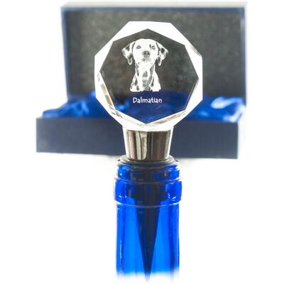 Dalmatyńczyk, Wyżeł dalmatyński - zatyczka do butelki, kryształowy korek do wina ze zdjęciem, personalizowany prezent dla barmana marki Art-Dog Dalmatyńczyk, Wyżeł dalmatyński - zatyczka do butelki, kryształowy korek do wina ze zdjęciem, personalizowany prezent dla barmana marki Art-Dog