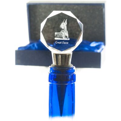 Dog niemiecki I - zatyczka do butelki, kryształowy korek do wina ze zdjęciem, personalizowany prezent dla barmana marki Art-Dog Dog niemiecki I - zatyczka do butelki, kryształowy korek do wina ze zdjęciem, personalizowany prezent dla barmana marki Art-Dog
