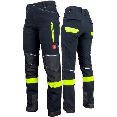 Elastyczne spodnie robocze męskie SOFTSHELL odblaskowe wzmocnione URGENT 62 Elastyczne spodnie robocze męskie SOFTSHELL odblaskowe wzmocnione URGENT 62