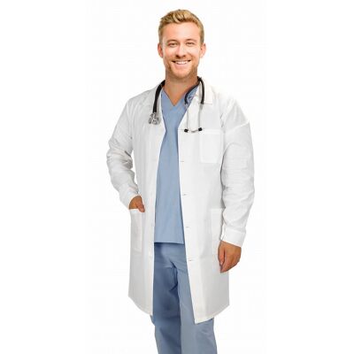 M&C Fartuch laboratoryjny męski na zatrzaski XL M&C Fartuch laboratoryjny męski na zatrzaski XL
