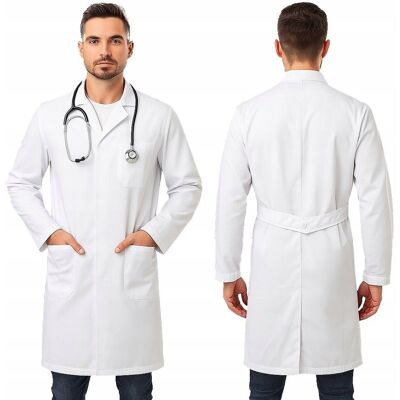 inna (Inny) Fartuch medyczny męski biały laboratoryjny dla studentów uniform lekarski inna (Inny) Fartuch medyczny męski biały laboratoryjny dla studentów uniform lekarski