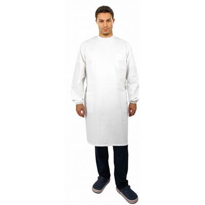 M&C Fartuch prosektoryjny uniwersalny unisex z kieszeniami i stójką XL M&C Fartuch prosektoryjny uniwersalny unisex z kieszeniami i stójką XL