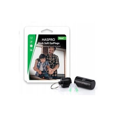 Haspro Work Soft EarPlugs zatyczki do uszu 2sztuki Haspro Work Soft EarPlugs zatyczki do uszu 2sztuki