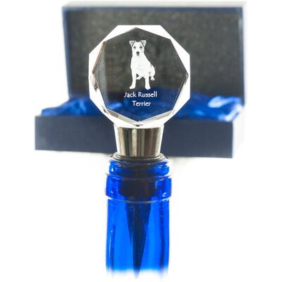 Jack Russell Terrier - zatyczka do butelki, kryształowy korek do wina ze zdjęciem, personalizowany prezent dla barmana marki Art-Dog Jack Russell Terrier - zatyczka do butelki, kryształowy korek do wina ze zdjęciem, personalizowany prezent dla barmana marki Art-Dog