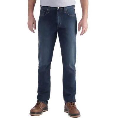 Jean Rugged Flex Straight Tapered 102807 CARHARTT Superior Denim T.38 - 102807-498-W30/L32 Jean Rugged Flex Straight Tapered 102807 CARHARTT Superior Denim T.38 - 102807-498-W30/L32