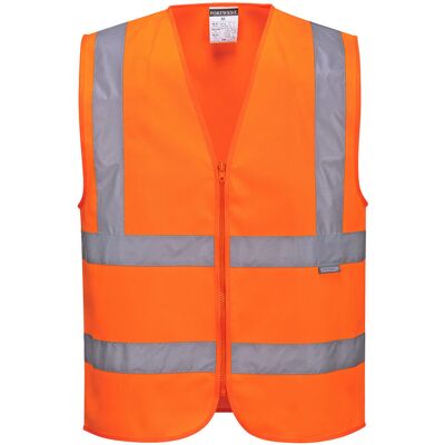 Portwest Kamizelka ostrzegawcza na zamek Pomarańcz XL Portwest Kamizelka ostrzegawcza na zamek Pomarańcz XL