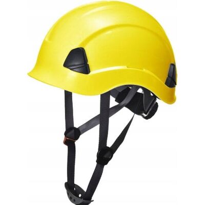 LIBRES Kask Hełm Roboczy Loki Wysokościowy 4-Pkt - Żółty En-397 Regulacja Pasek Consorte LIBRES Kask Hełm Roboczy Loki Wysokościowy 4-Pkt - Żółty En-397 Regulacja Pasek Consorte