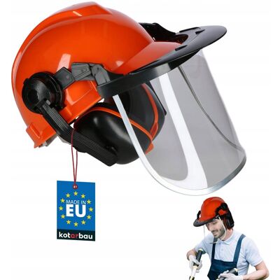 Kotarbau KASK OCHRONNY BUDOWLANY Z OCHRONĄ SŁUCHU WZROKU WIZJER SŁUCHAWKI PRZYŁBICA Kotarbau KASK OCHRONNY BUDOWLANY Z OCHRONĄ SŁUCHU WZROKU WIZJER SŁUCHAWKI PRZYŁBICA