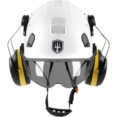 Inny producent Kask ochronny GREEN DEVIL ABS z wizjerem i ochroną słuchu 53-63 cm Inny producent Kask ochronny GREEN DEVIL ABS z wizjerem i ochroną słuchu 53-63 cm