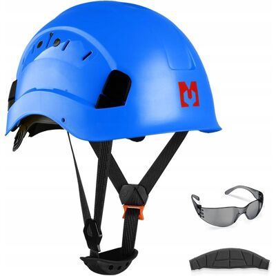 inna (Inny) Kask ochronny Mustbau, hełm ochronny z okularami przeciwmgłowymi, 53–63 cm inna (Inny) Kask ochronny Mustbau, hełm ochronny z okularami przeciwmgłowymi, 53–63 cm