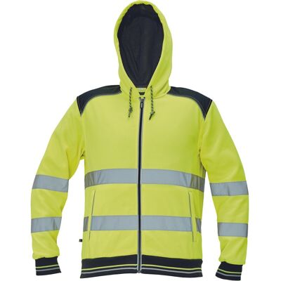 Cerva KNOXFIELD HV bluza z kapturem żółty XS Cerva KNOXFIELD HV bluza z kapturem żółty XS